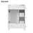 24-Inch Bathroom Vanity Cabinet With Ceramic Sink-610087406
