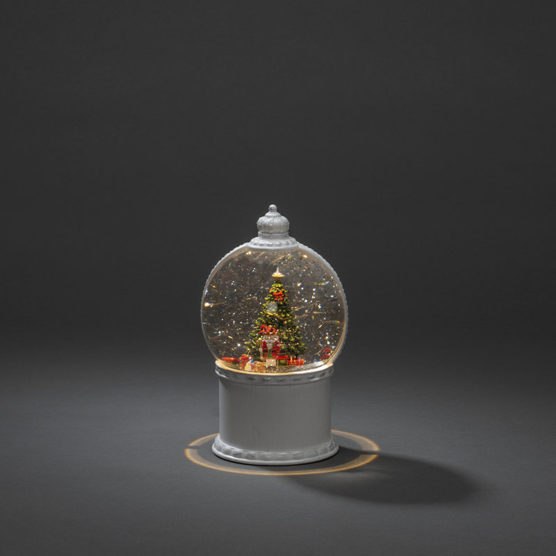 Santa and Christmas Tree 21cm Figurine