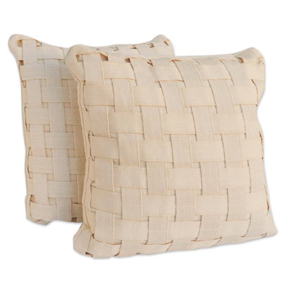 Mceachern Striped Cotton Reversible Pillow Cover