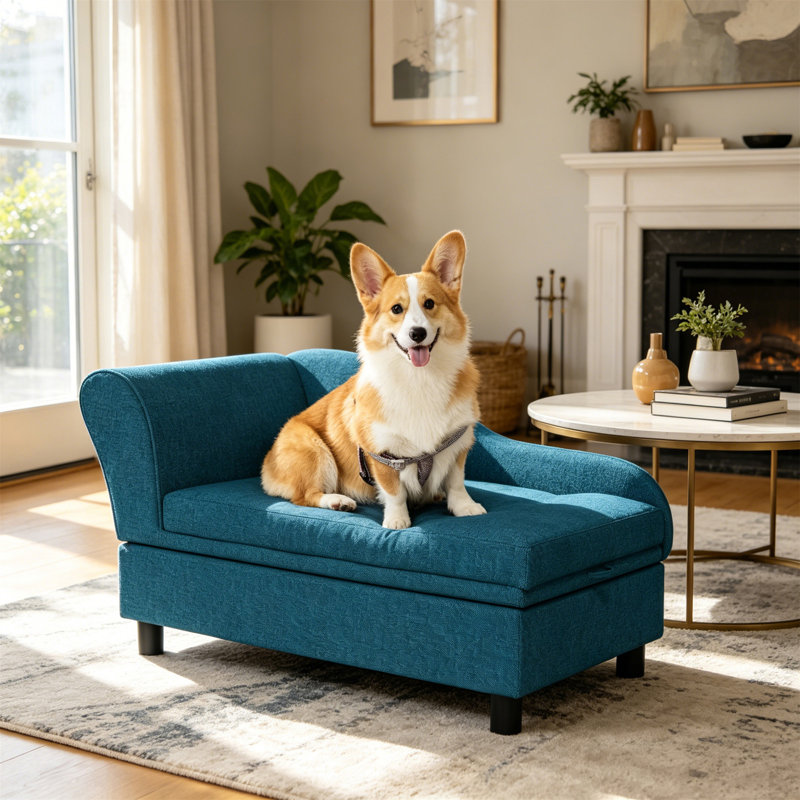 Canapé pour animaux Pawhut, Bleu
