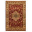 Hand-Knotted High-Quality Red and Cream Area Rug