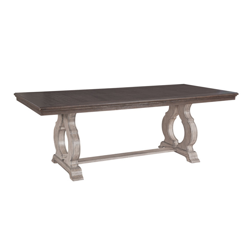 Ahmani 84" W Rectangular Wood Dining Table