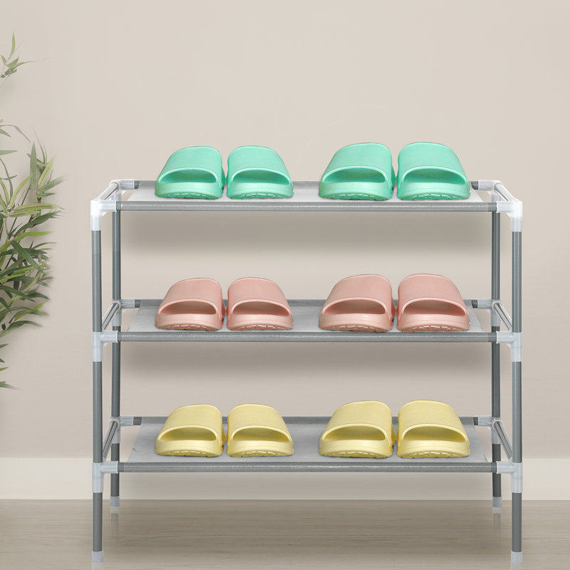 Étagère à chaussures compacte Concise - Rangement à chaussures à 3 couches pour les petites maisons et les appartements