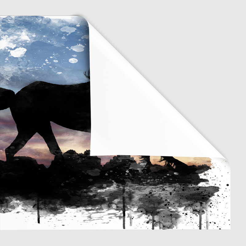 Wild Horse Sunset - Frameless Print, 42cm H x 59.4cm W