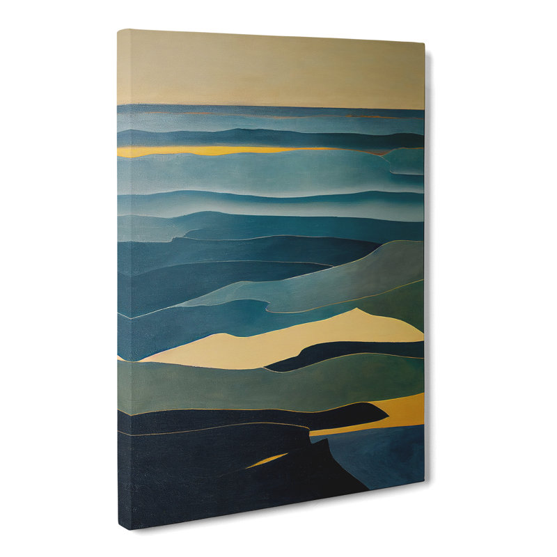 Seascape Abstract Vol.10 - Wrapped Canvas, 50cm H x 35cm W x 3cm D