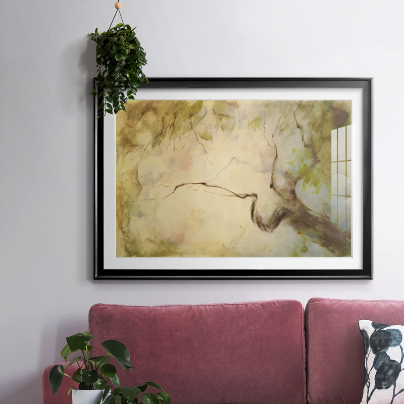 Verdant April - impression encadrée avec biseau mat et verre, H 19 po x l 27 po x P 1,5 po, Noir