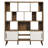 Transmit 59" Bookcase With Sliding Doors In Walnut-108574830