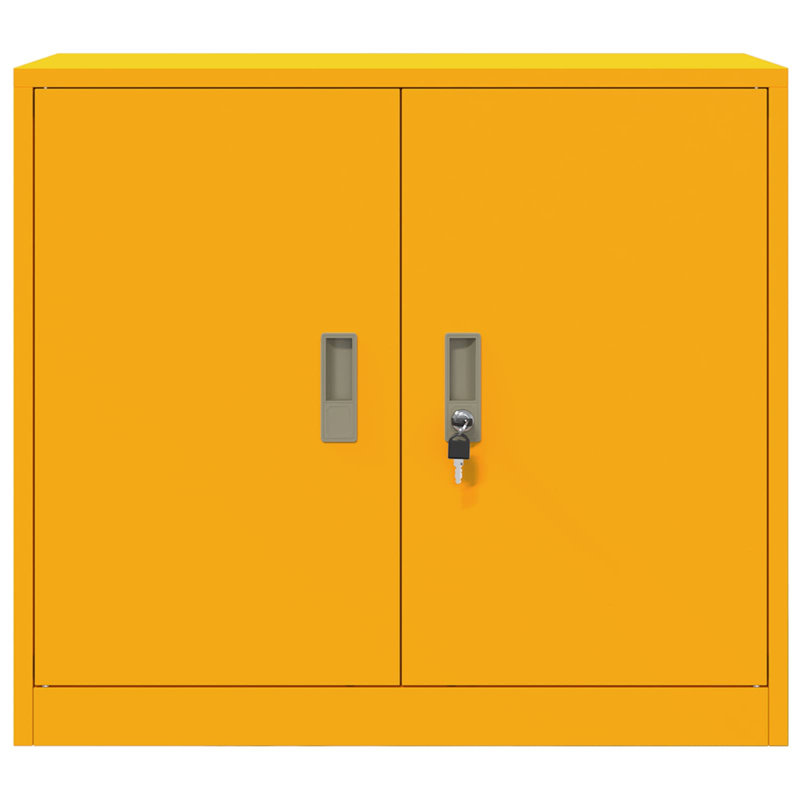 Storage Cabinet, Mustard Yellow