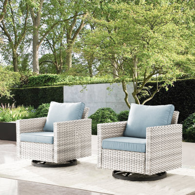 Swivel Recliner Patio Chair with Cushions by Latitude Run