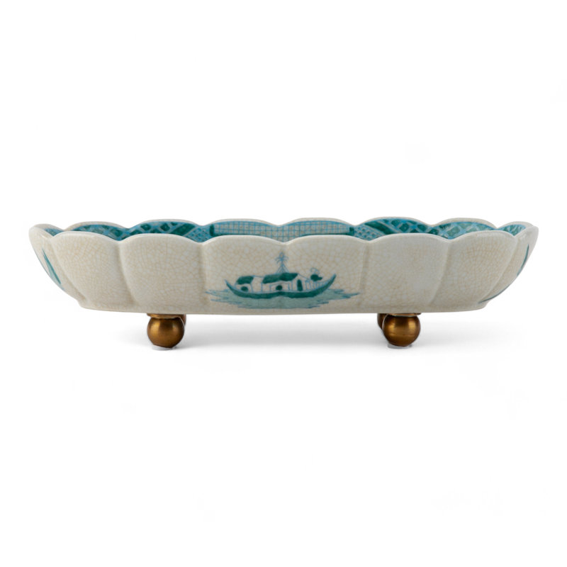 Porcelain Willow Oval Dish