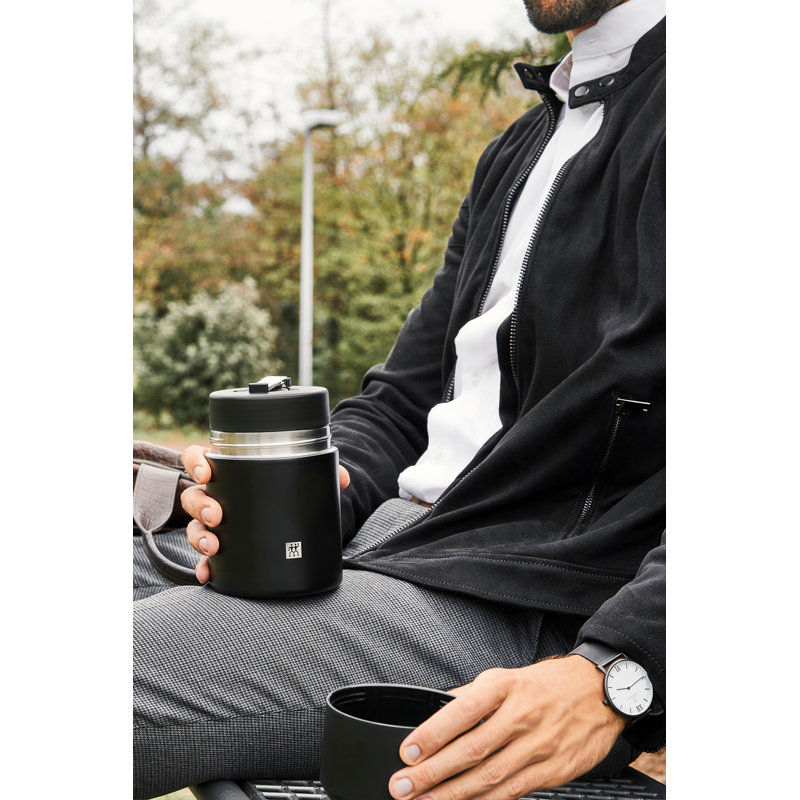 ZWILLING Thermo 23.6 Oz Bottle + Eats Set, Matte Black