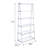 White Bookshelf With 6 Shelves (Bookshelf)