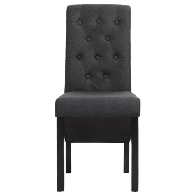Dining Chairs Side Chair with Solid Wood Legs for Home Kitchen Fabric