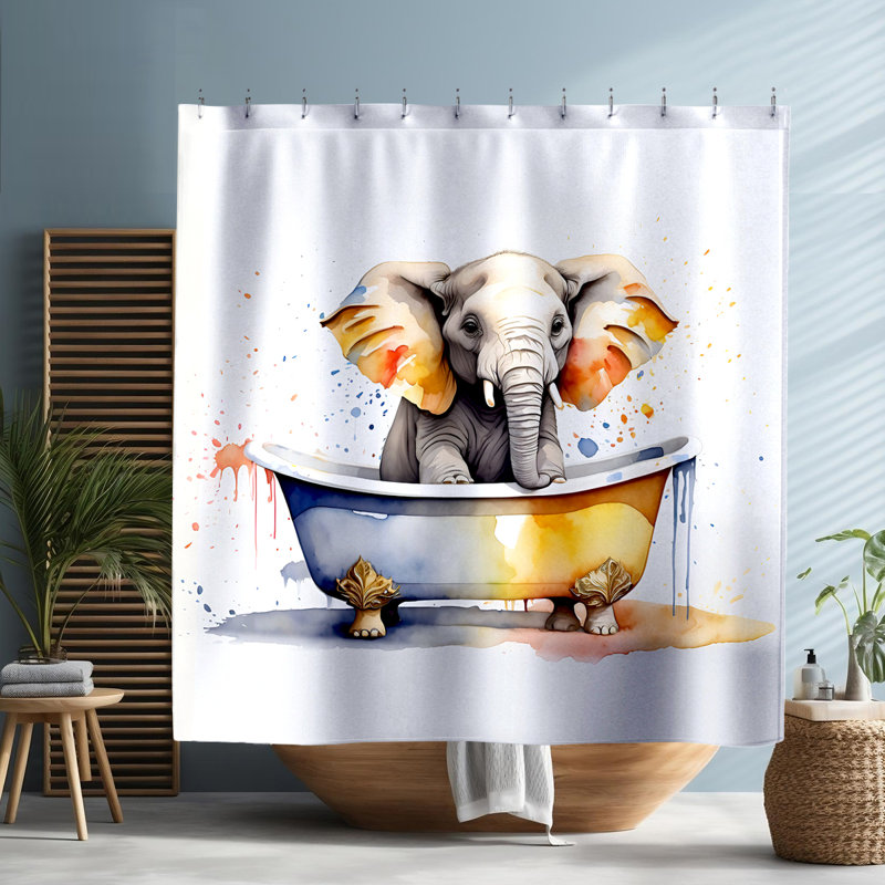 Rideau de douche Neville Elephant