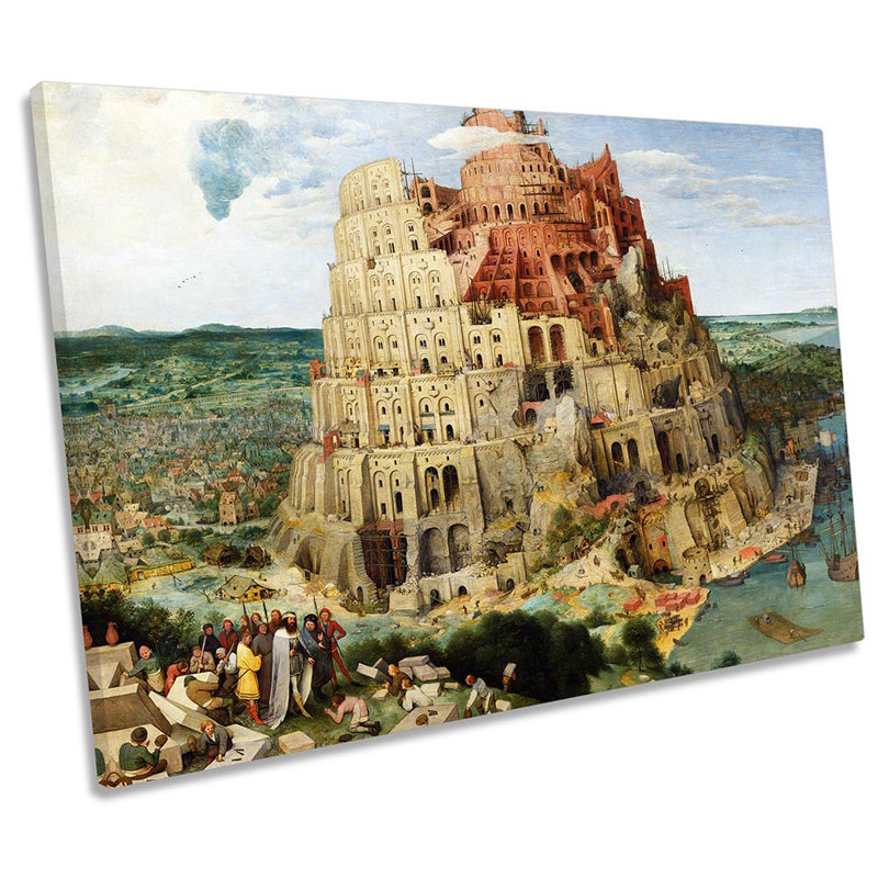 Pieter Bruegel Tower Of Babel - Wrapped Canvas Print, 61cm H x 91.4cm W x 4cm D