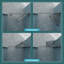 34"W X 72"H Fold Frameless Shower Door With Tempered Glass, Matte Black-109554001