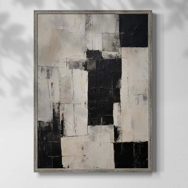 Reproduction encadrée ABSTRACT Series CECLIX - bois massif, H 21 po x l 17 po