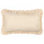 Les Petite Fleurs Floral Beige Rectangular Throw Pillow Cover