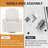 33.46’’ Nursery Rocking Chair, Upholstered Swivel Recliner-948239224