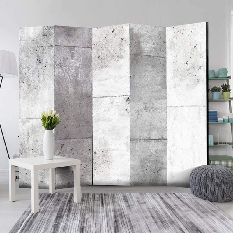 Cendrillon 172cm H Solid Wood Folding Room Divider, 5