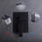Black Shower Faucet Set Rainfall Shower System With Rainfall Shower Head And Handle Set Modern Shower Fixtures 10 Inch Shower Head With Handheld Combo Shower Valve Included Matte Black