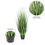 Herbe verte artificielle en pot-24132954