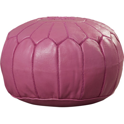 Cherise Moroccan Leather Pouf
