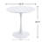 Shrivastava Mid Century Modern Dining Table/Coffee Table with Round Top & Pedestal Base, Functional Table for Kitchen, Dining & Living Room, Perfect for Breakfast Nooks & Kitchens-1956970001-1956970006