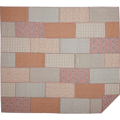 Kailia Farmhouse / Country Cotton Twill Patchwork Quilt
