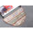 Small Beige Vintage Patchwork Round Oushak Rug Perfect for Adding Elegance to Your Bathroom and an Ideal Gift for Home Enthusiasts