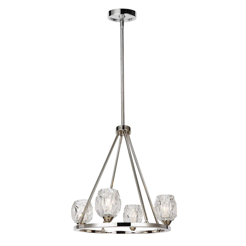 Tyne 4 - Light Waggon Wheel Chandelier