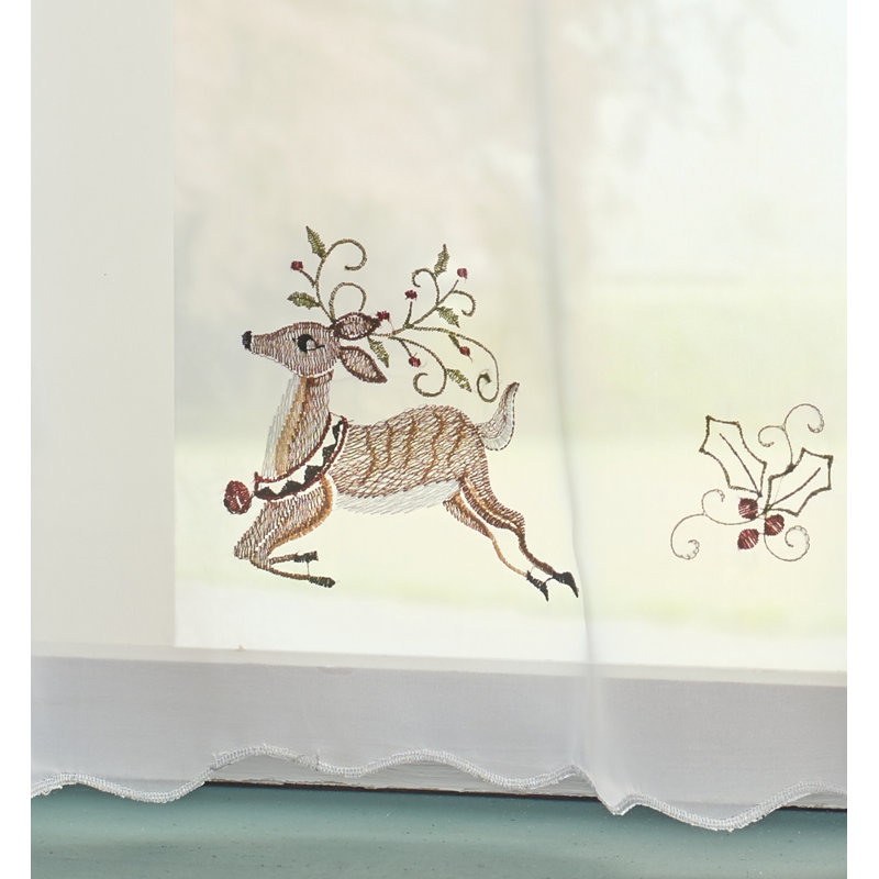 Macedonia Semi Sheer Curtain Single Panel, 149 W x 60 D cm