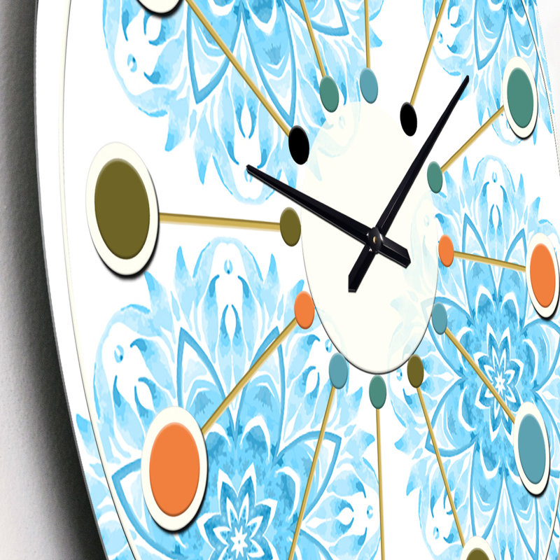 Horloge murale circulaire Mid-Century, Petit