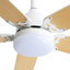 Ventilateur de plafond moderne à 5 pales avec lumière DEL et télécommande Derick-369074906-362760974