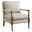 Chaise d'appoint rembourrée avec roulettes Arize-1450387373