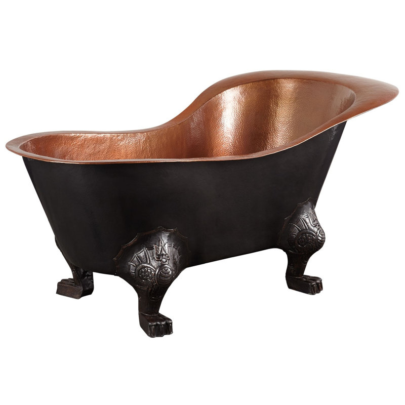 1828mm x 914mm Freestanding Soaking Copper Bathtub