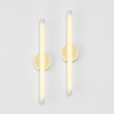2 - Light LED Flush Mounted Sconce
