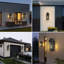 15'' Black Modern Outdoor Wall Sconce