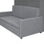 Grand lit escamotable mural avec coussin, grand