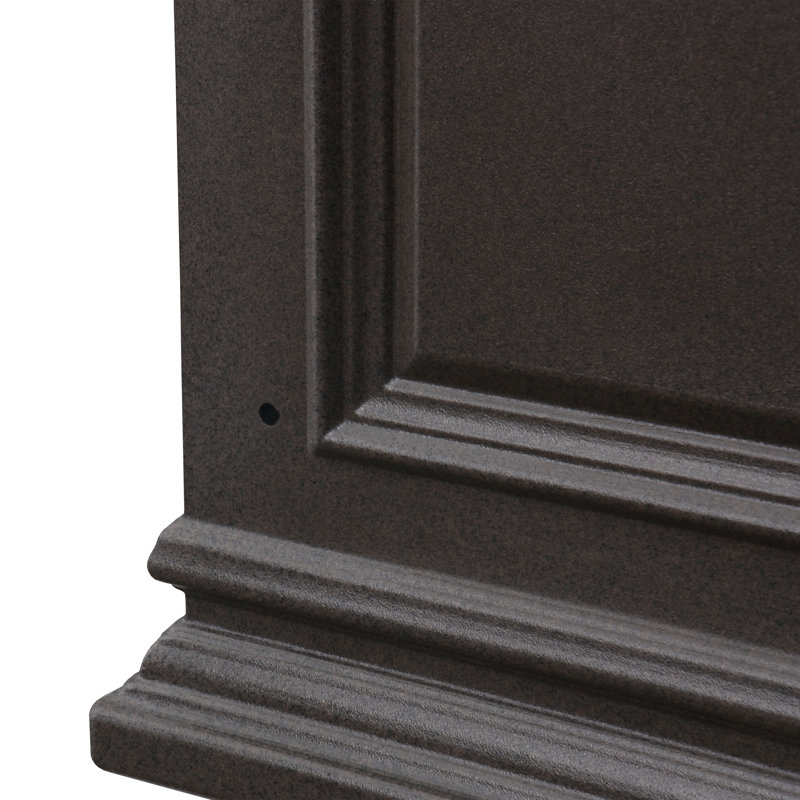Takeia Tapered Tall Self-Watering Planter Box, Brownstone