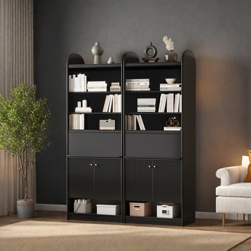 Bibliothèque légère de luxe noire
