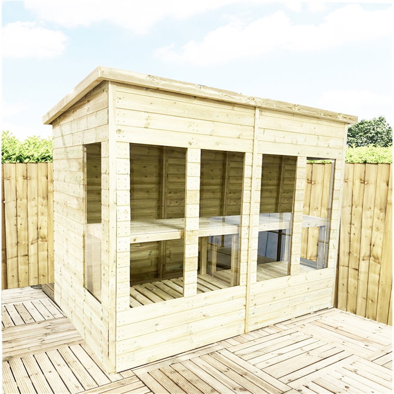 Volfango 11 x 5 Ft. Tongue and Groove Summer House