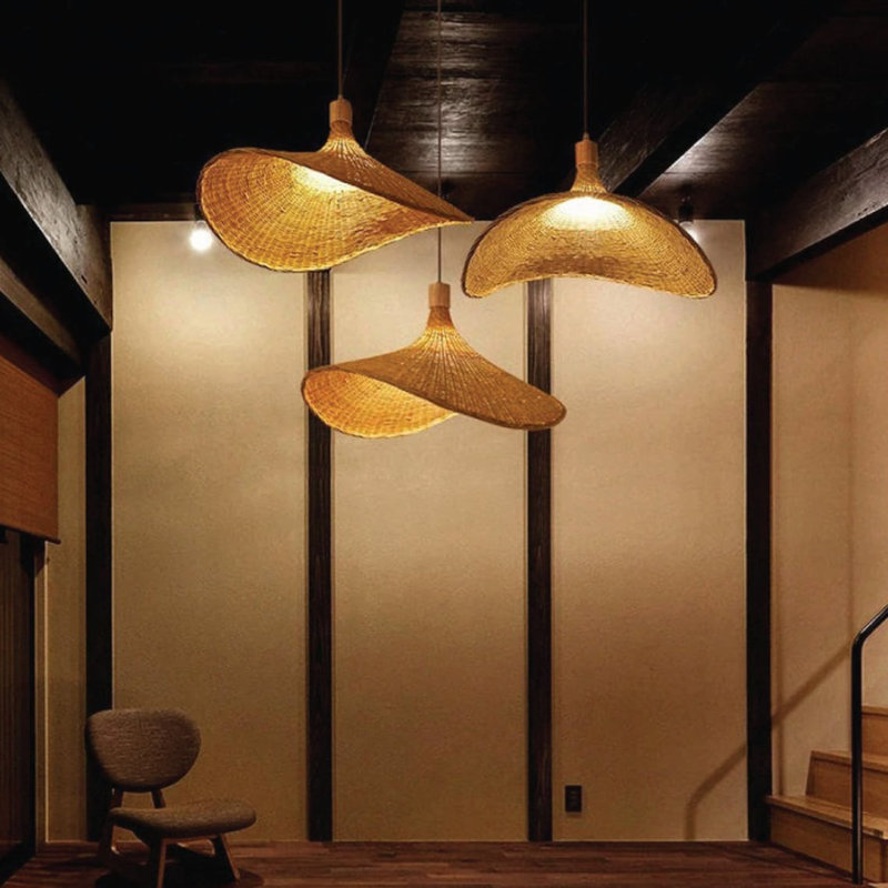 Alizabeth 1 - Light Natural Chandelier Pendant, 135cm H x 15cm W x 50cm D