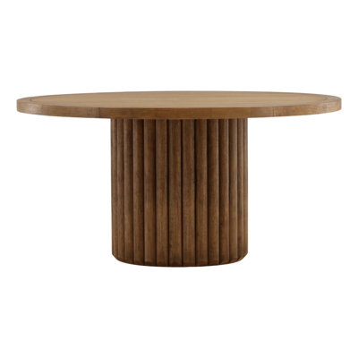 Henley Round Dining Table Dark Brown