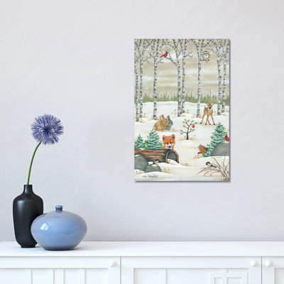 Woodland Critters 1 Piece Wrapped Canvas Wall Art
