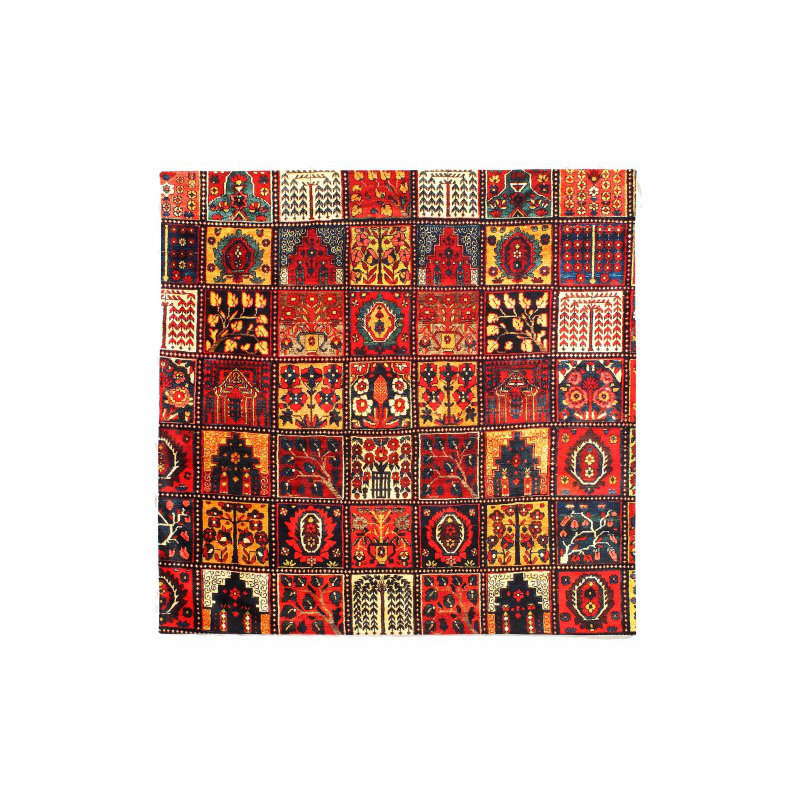 Hanan Hand Knotted Area Rug in Red