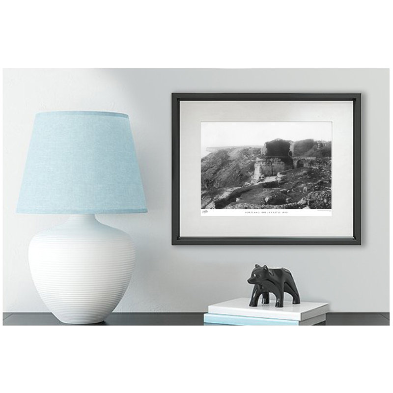 Portland, Rufus Castle 1890 by Francis Frith - Single Picture Frame Print, 28cm H x 36cm W x 2.3cm D