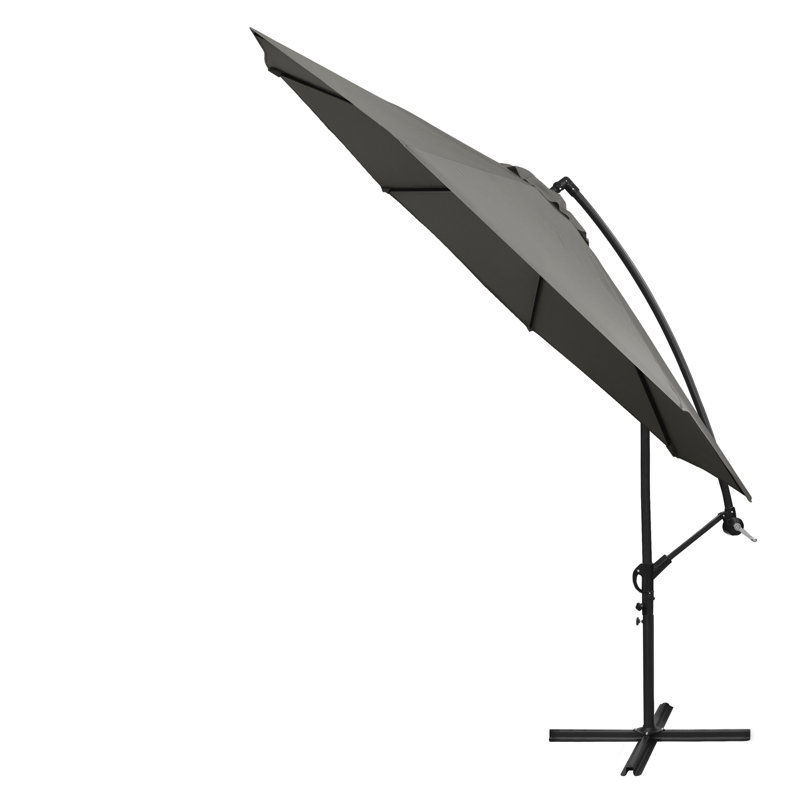 Parasol en porte-à-faux 116,5 po x 98,5 po, Anthracite