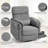 Power Swivel Recliner Glider With Adjustable Headrests & Armrests,  Usb And Type-C Charging Ports-1074102111