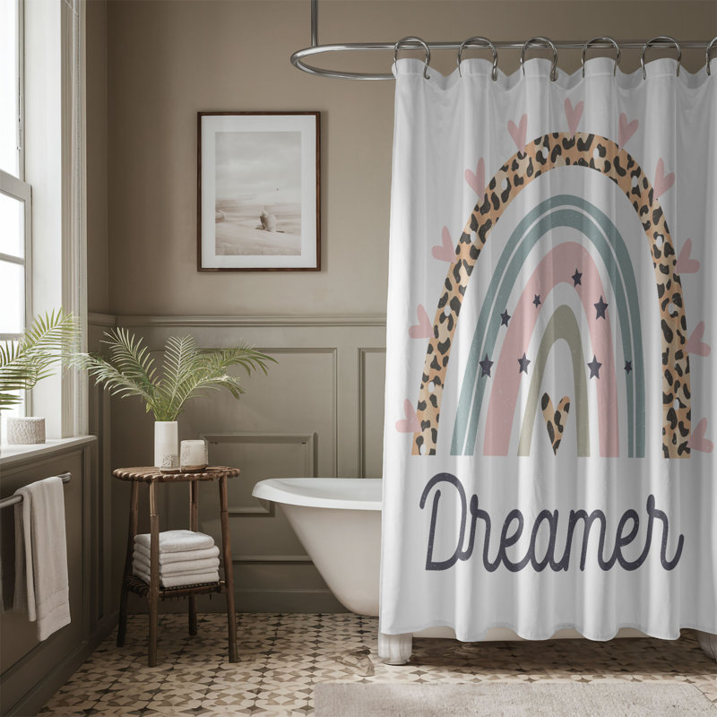 Rideau de douche 1 pièce Calm Soul, H 74 po x l 71 po